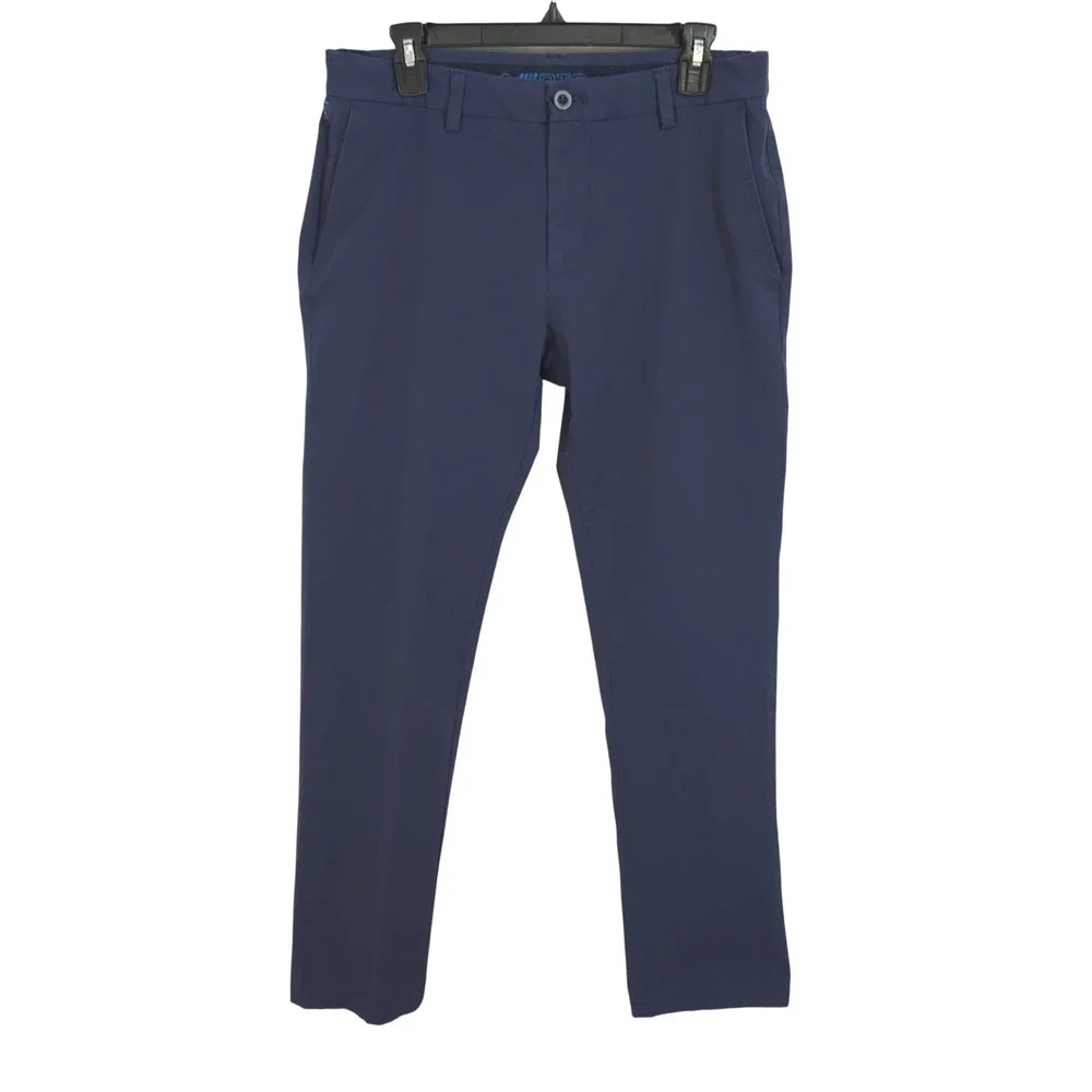 Vineyard Vines Performance On-The-Go Pant 32x29 Navy Blue Stretch Chino 1P000005